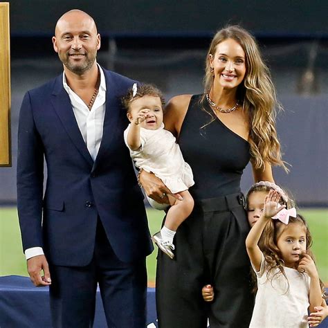 Derek Jeter's 3 Daughters Join Him At Yankee Stadium During Baseball ...