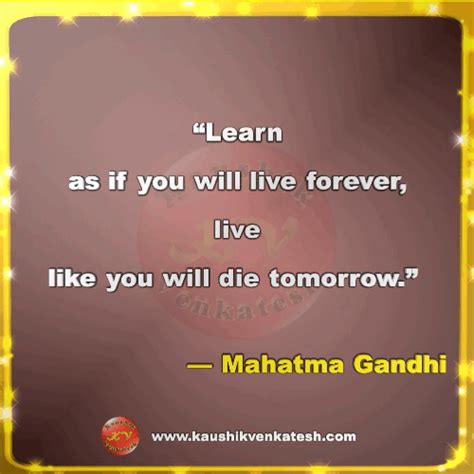 Motivational Quotes Mahatma Gandhi - Kaushik Venkatesh