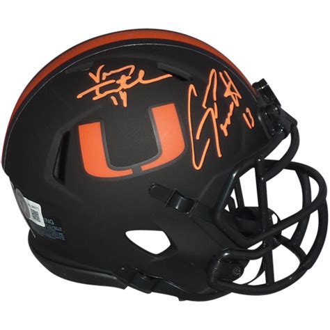 Vinny Testaverde And Gino Torretta Autographed Miami Hurricanes (ECLIP ...