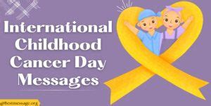 Childhood Cancer Day Wishes Messages, Quotes, Captions