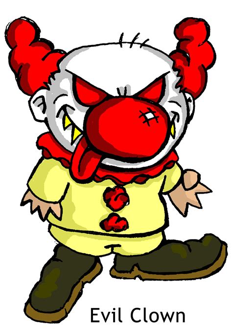 Scary Clown Cartoon - Cliparts.co