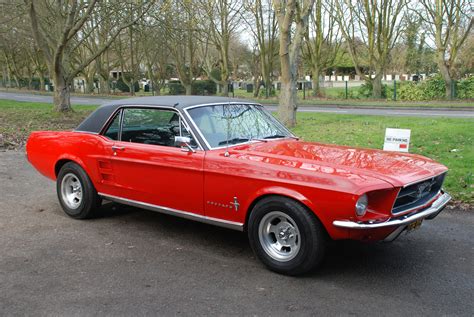 SOLD: "Cali" 1967 Ford Mustang Coupe Red Auto V8 - Oakwood Classics