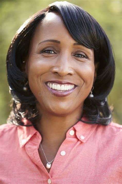 Portrait of Senior African American Woman, Vertical Stock Image - Image of head, foreground ...