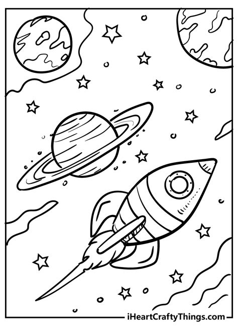 Printable Space Coloring Pages