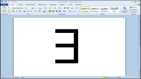 How to type existential quantification symbol in Word - YouTube