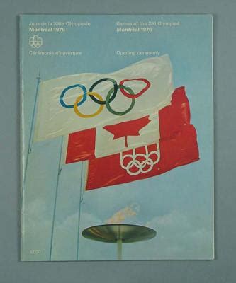 1976 Olympic Games Opening Ceremony programme - Australian Sports Museum