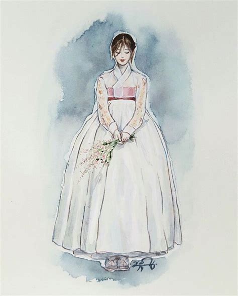 Hanbok illustration | 한복 Hanbok : Korean traditional clothes[dress ...