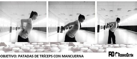 Asesora deportiva | OBJETIVO: PATADAS DE TRÍCEPS CON MANCUERNA