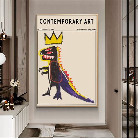 Basquiat Dinosaur Print Jean Michel Basquiat Graffiti Art - Etsy