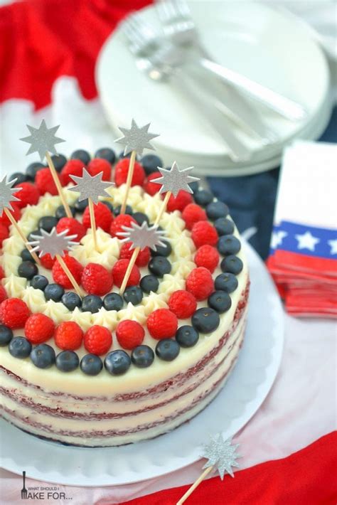 Red, White and Blue Cake - What Should I Make For...