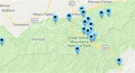 interactive map smoky mountains - National Park Photographer