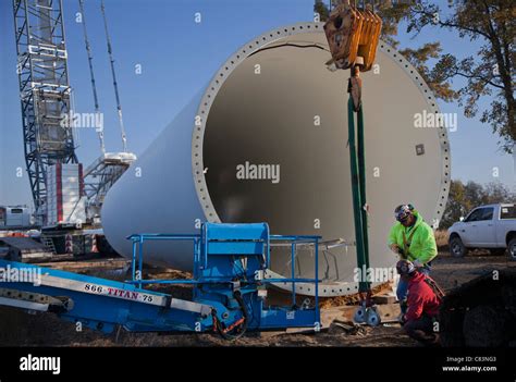 Wind Farm Construction Stock Photo - Alamy