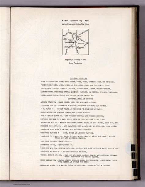 (Text Page) A Most Accessible City. (Torrington, Connecticut). (Index ...