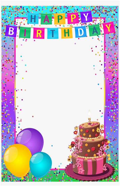 Happy Birthday Frames And Borders Png