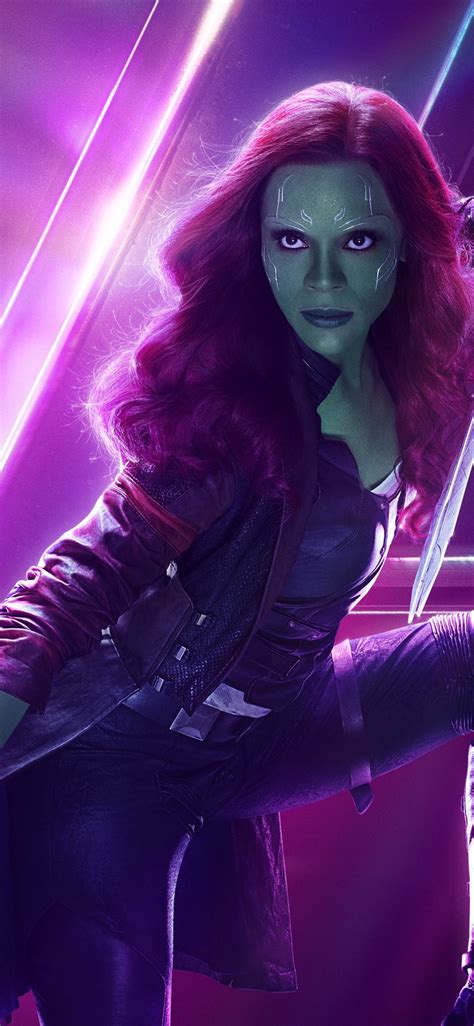 1125x2436 Gamora In Avengers Infinity War New Poster Iphone XS,Iphone 10,Iphone X ,HD 4k ...