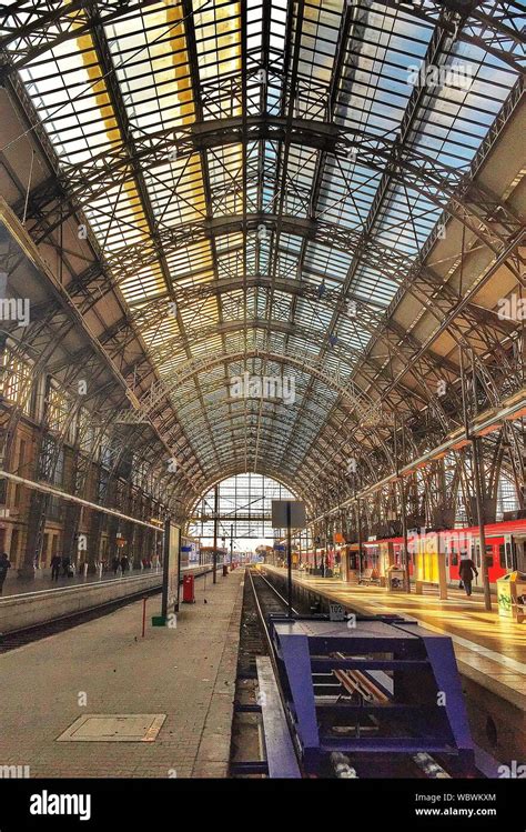 Interior Of Railway Station Stock Photo - Alamy