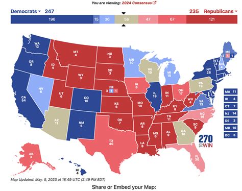 Thoughts on 270's Consensus Map For the 2024 Presidential Election? : r/AngryObservation