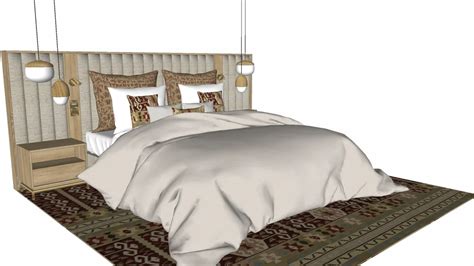 Master bed | 3D Warehouse | Bedroom bed design, Bed, Remodel bedroom