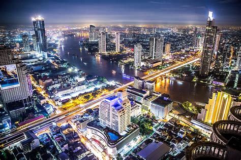 HD wallpaper: aerial photography of cityscape during night time, thailand, nightlife | Wallpaper ...