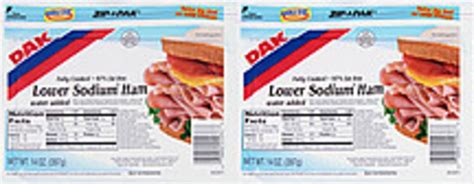 Dak Lower Sodium Ham With Natural Juices Sliced Lower Sodium Ham - 28 ...