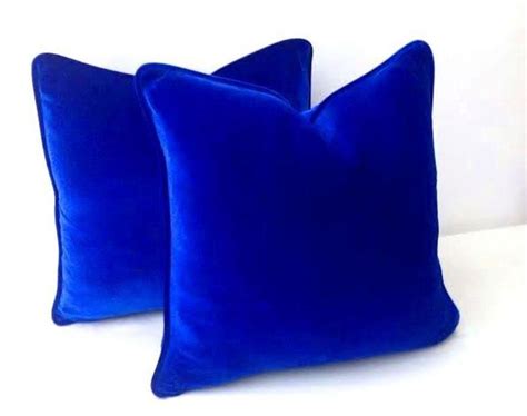 Royal Blue Throw Velvet Pillow Cover Cobalt Blue Cushion | Etsy | Royal blue throw, Royal blue ...