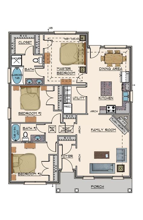 Goodwyn Homes, Cherry Plan, Floor Plan in AL