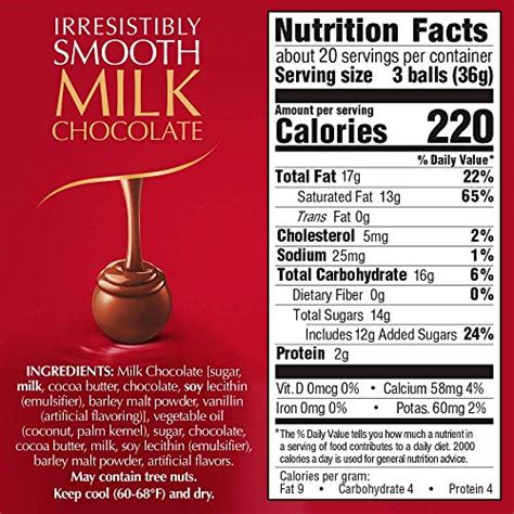 Lindt LINDOR Milk Chocolate Truffles, 60 Count Box - Healthy Food Recipes