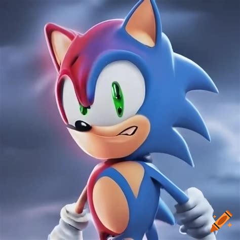 Sonic the hedgehog character on Craiyon