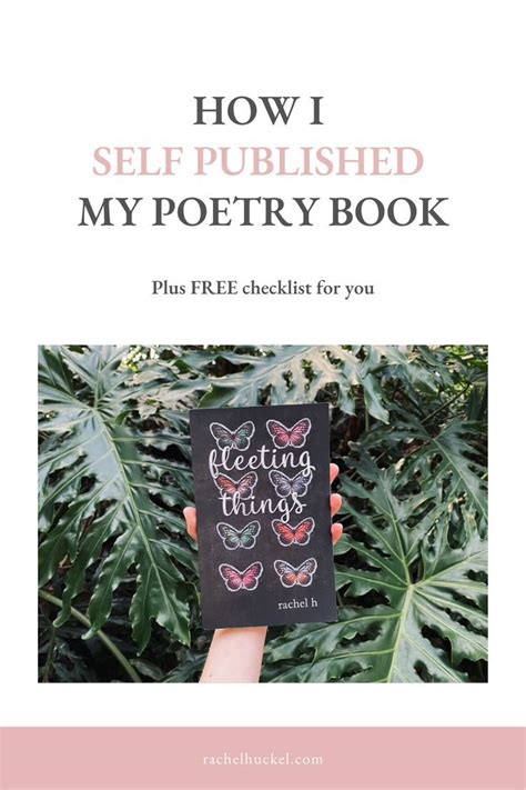 How I self published my poetry book | Poetry books, Self publishing, Poetry