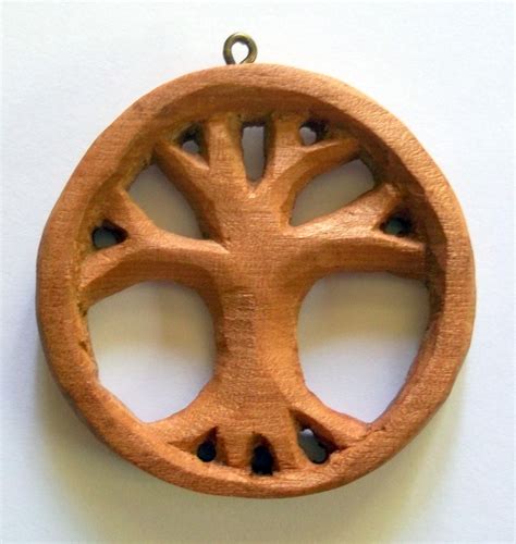 Celtic Necklace Wood Carving Handmade Woodcarving 17 X 17 - Etsy