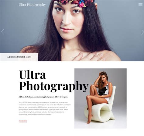 The Ultimate Portfolio Layout – Ultra Photography Skin! • Themify