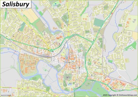 Detailed Map of Salisbury