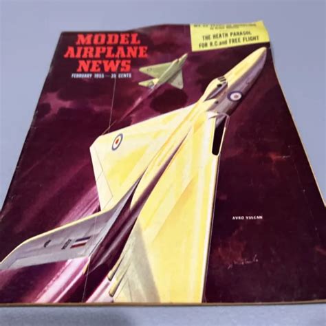 VTG MODEL AIRPLANE News Magazine February 1955 $6.95 - PicClick