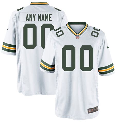 Green Bay Packers White Customized Game Jersey - Jerseys2021