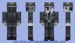 J. Robert Oppenheimer - Movie B/W Minecraft Skin