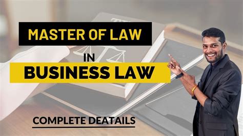 Master of Law in BUSINESS LAW | LLM | Admission Process | Eligibility | Fee | Job Profiles - YouTube