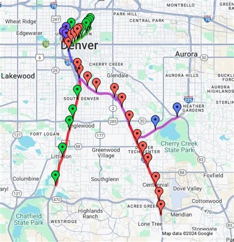 Denver Light Rail Station Map