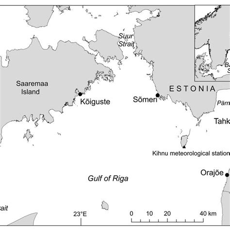 Location of the study sites in the northern Gulf of Riga, Baltic Sea. | Download Scientific Diagram