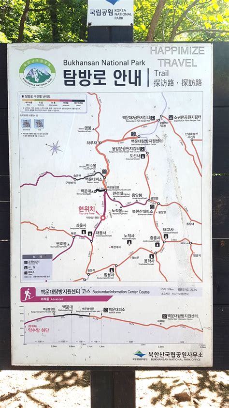 Bukhansan National Park Map