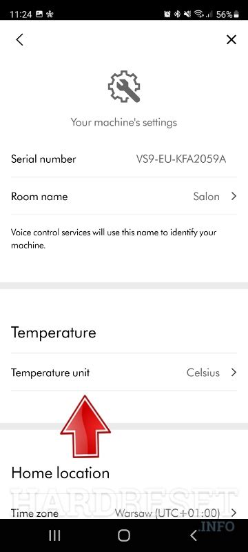 Change Temperature Units DYSON Pure Cool Link TP04, how to - HardReset.info