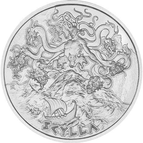 1 oz Silver 2023 Greek Mythology Scylla Round - Provident Metals™