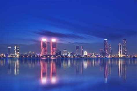 Photo of Scenic Skyline at Night · Free Stock Photo