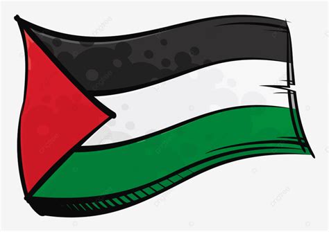 Palestine Flag Vector PNG Images, Palestine National Flag Created In ...