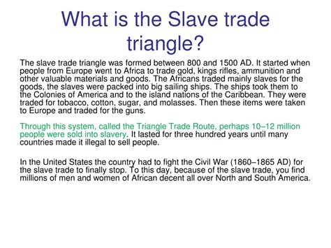 PPT - Slave Trade Triangle PowerPoint Presentation, free download - ID ...