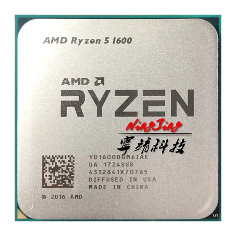 AMD Ryzen 5 1600 R5 1600 3.2 GHz Six Core Twelve Thread 65W CPU ...