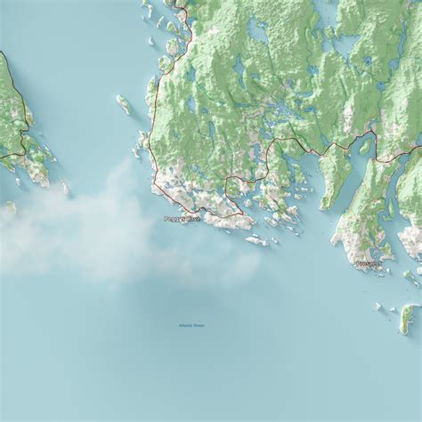 Halifax Topographic Map – Visual Wall Maps Studio