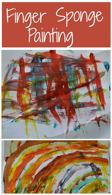 Art projects for Kids :Sponge Fingers | Toddler art projects, Toddler art, Open ended art