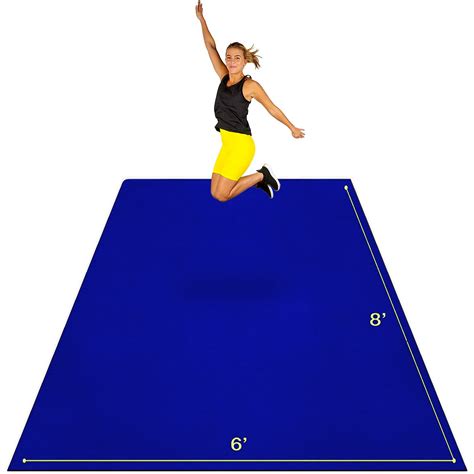 Large Exercise Mat for Home Gyms - Extra Wide & Thick Mats - ActiveGear