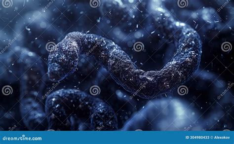 Ebola Virus Under a Microscope AI Generated Stock Illustration ...