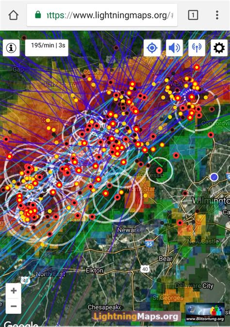 Lightning map real time - Qasmaple